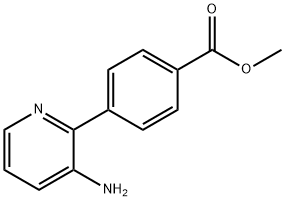 4-(3-氨基吡啶-2-基)苯甲酸甲酯 结构式