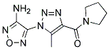 3-Amino-4-[5-methyl-4-(pyrrolidin-1-ylcarbonyl)-1H-1,2,3-triazol-1-yl]-1,2,5-oxadiazole 结构式