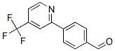 4-[4-(Trifluoromethyl)pyridin-2-yl]benzaldehyde 结构式