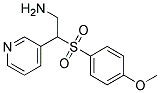 3-{2-Amino-1-[(4-methoxyphenyl)sulphonyl]ethyl}pyridine 结构式