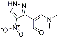 3-[2-(Dimethylamino)-1-formylvinyl]-4-nitro-1H-pyrazole 结构式