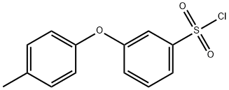 3-(4-Methylphenoxy)benzenesulphonyl chloride 结构式