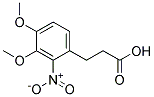 3-(3,4-dimethoxy-2-nitrophenyl)propanoic acid 结构式