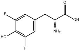 3,5-Difluoro-D-tyrosine 结构式