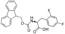 FMOC-L-2,4-二氟苯丙氨酸 结构式