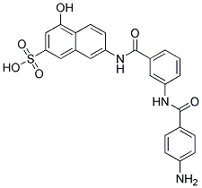 6-[3-(4-aminobenzamido)benzamido]-1-naphthol-3-sulfonicacid 结构式