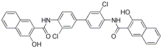 2-naphthalenecarboxamide,N,N'-(3,3'-dichloro(1,1'-biphenyl)-4,4'diyl)bis(3-hydroxy- 结构式