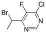 4-(1-溴乙基)-6-氯-5-氟嘧啶 结构式
