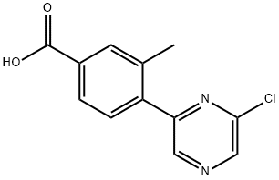 4-(6-氯吡啶-2-基)-3-甲基苯甲酸 结构式