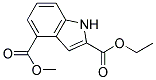 4-甲氧基羧基吲哚-2-羧酸乙酯 结构式