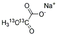 PYRUVIC ACID SODIUM SALT-[2,3-13C2] 结构式