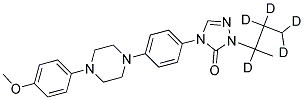 2,4-二氢-4-[4-[4-(4-甲氧基苯基)-1-哌嗪基]苯基]-2-(1-甲基丙基-2,2,3,3,3-D<SUB>5</SUB>)-3H-1,2,4-三唑-3-酮 结构式