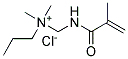 METHACRYLAMIDOPROPYLTRIMETHYLAMMONIUM CHLORIDE, 50% SOLN. IN WATER 结构式