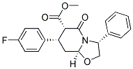 (3R,6S,7S,8AS)-7-(4-FLUORO-PHENYL)-5-OXO-3-PHENYL-HEXAHYDRO-OXAZOLO[3,2-A]PYRIDINE-6-CARBOXYLIC ACID METHYL ESTER 结构式