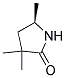 (R)-3,3,5-TRIMETHYL-PYRROLIDIN-2-ONE 结构式