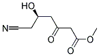 (R)-6-CYANO-5-HYDROXY-3-OXO-HEXANOIC ACID METHYL ESTER 结构式