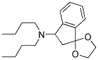 3-(N,N-Dibutylamino)-1,1-(ethylenedioxy)indan 结构式