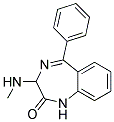 3-METHYLAMINO-5-PHENYL-1,3-DIHYDRO-BENZO[E][1,4]DIAZEPIN-2-ONE 结构式