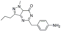 5-(4-AMINO-BENZYL)-1-METHYL-3-PROPYL-1,7A-DIHYDRO-PYRAZOLO[4,3-D]PYRIMIDIN-7-ONE 结构式