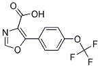 5-(4-TRIFLUOROMETHYOXYPHENYL)-1,3-OXAZOLE-4-CARBOXYLIC ACID 结构式