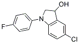 5-CHLORO-1-(4-FLUORO-PHENYL)-2,3-DIHYDRO-1H-INDOL-3-OL 结构式