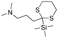 DIMETHYL-[3-(2-TRIMETHYLSILANYL-[1,3]DITHIAN-2-YL)-PROPYL]-AMINE 结构式