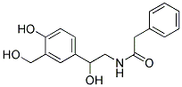 N-[2-HYDROXY-2-(4-HYDROXY-3-HYDROXYMETHYL-PHENYL)-ETHYL]-2-PHENYL-ACETAMIDE 结构式