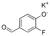 POTASSIUM,2-FLUORO-4-FORMYL-PHENOLATE 结构式