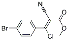 3-(4-Bromophenyl)-3-chloro-2-cyano-2-propenoic acidethyl ester 结构式