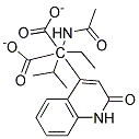 alpha-acetylamino-alpha-(1,2-dihydro-2-oxoquinoline-4-yl)methyldiethylmalonate 结构式