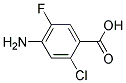 4-Amino-2-Chloro-5-Fluorobenzoic Acid 结构式