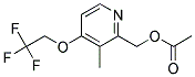 Acetic Acid 3-Methyl-4-(2,2,2-Trifluoroethoxy)Pyridin-2-YL-Methylester 结构式