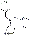 (S)-(+)-3-N,N-Dibenzylaminopyrrolidin 结构式