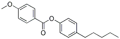 4-Pentylphenyl-4'-Methoxylbenzoate 结构式