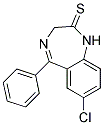 7-Chloro-1,3-Dihydro-5-Phenyl-2H-1,4-Benzodiazepin-2-Thione 结构式