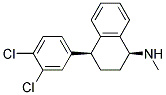 (+)-Cis-N-Methyl-4-(3,4-Dichlorophenyl)-1,2,3,4-Tetrahydro-1-Naphthalenamine 结构式