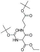 ETHYL 3-(3-TERT-BUTOXY-3-OXOPROPYLAMINO)-2-(N-BOC-AMINO)-3-OXOPROPANOATE 结构式