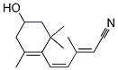 3-METHYL-5-(4-HYDROXY-2,6,6-TRIMETHYLCYCLOHEX-1-ENYL)PENTA-2-(E/Z)-4-DIENE-NITRILE 结构式