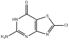 5-AMINO-2-CHLORO-2,3-DIHYDROTHIAZOLO[4,5-D]PYRIMIDINE-7-(6H)-ONE 结构式