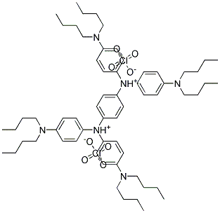 N,N,N',N'-TETRAKIS(4-DIBUTYLAMINOPHENYL)-P-PHENYLENEDIAMMONIUM DIPERCHLORATE 结构式