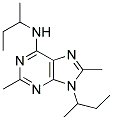 N,9-DI-SEC-BUTYL-2,8-DIMETHYL-9H-PURIN-6-AMINE 结构式