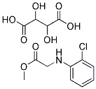 L-2-CHLOROPHENYLGLYCINE METHYL ESTER TARTRATE 结构式