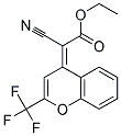 ETHYL 2-CYANO-2-[2-TRIFLUOROMETHYL-4H-CHROMEN-4-YLIDENE]ACETATE 结构式