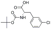 DL-N-BOC-BETA-(3-CHLOROPHENYL)ALANINE 结构式