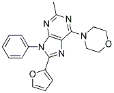 8-(FURAN-2-YL)-2-METHYL-6-MORPHOLINO-9-PHENYL-9H-PURINE 结构式