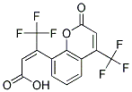 8-(2-CARBOXY-1-TRIFLUOROMETHYL-(E)-ETHEN-1-YL)-4-TRIFLUOROMETHYL-COUMARIN 结构式