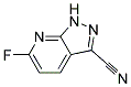 6-FLUORO-1H-PYRAZOLO[3,4-B]PYRIDINE-3-CARBONITRILE 结构式