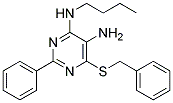 6-(Benzylthio)-N4-butyl-2-phenylpyrimidine-4,5-diamine 结构式