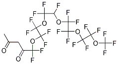 5,5,7,7,8,8,10,10,11,13,13,14,14,16,16,17,17,19,19,19-Eicosafluoro-6,9,12,15,18-pentaoxanonadecane-2,4-dione 结构式