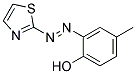 4-METHYL-2-(2-THIAZOLYLAZO)-PHENOL 结构式